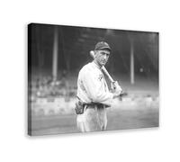 Shoeless Joe Jackson 1913 (public Domain) - Póster artístico en lienzo y arte de pared, marco moderno para decoración de dormitorio familiar, 60 x 90 cm