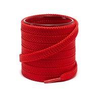 Shoemate Cordones planos gruesos de 5/16 pulgadas para zapatillas y zapatos atléticos, cordones de zapatos, 14 rojo, 63"(160cm)