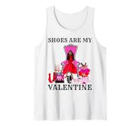Shoes Are My Valentine Black Queens Melanin Mujeres Chica Reina Camiseta sin Mangas