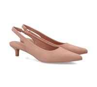 shoes&blues.es 103269 Zapato de Mujer Tipo Slingback con Diseno Elegante y Minimalista, Ideal Tanto para Looks Formales como para Outfits mas Casuales. Cierre Elastico y Tacon bajo. Rosa Talla 37