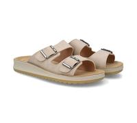 shoes&blues.es 103845 Sandalia Anatomica de Mujer con Doble Pala con Hebillas Ajustables. Plantilla ergonomica, Comoda con una Suela Ligera y Flexible Ideal Verano. Beige Talla 39