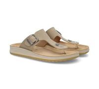 shoes&blues.es 103901 Sandalia Anatomica de Mujer Tipo Dedo, Pala Amplia con Detalle de Hebilla Decorativa. Plantilla ergonomica, Comoda con una Suela Ligera y Flexible Ideal Verano. Nude Talla 39