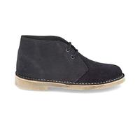 shoes&blues.es 46898-Botas Desierto Safari para Mujer y Hombre con Piel Serraje, Suela Crepe Antideslizante y Cordones. Comodas, practicas e Ideales para Otono-Invierno.. Talla 41 Marino