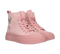 shoes&blues.es 76745 Deportiva de Plataforma de Mujer con Cierre de Cordones,abotinada, con Estampado de Corazon Rosa Talla 39