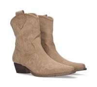 shoes&blues.es 79266 Botin de Tacon bajo Comodo para Mujer, Bordado en Cana y Pala. Apricot Talla 39