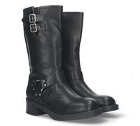 shoes&blues.es 79316-Bota Motera para Mujer con Tacon bajo y Cierre de Cremallera, comodas para Vestir e IR de Ruta. Cana de 27cm de Longitud.. Talla 40 Negro