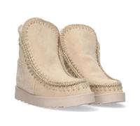 shoes&blues.es 80163-Botin Plano para Mujer, Estilo Australiano, Material Aterciopelado, Forrado de Pelo, de Punta Redonda.. Talla 37 Beige