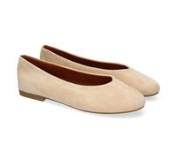 shoes&blues.es 89893 Bailarina Plana para Mujer, Diseno Elegante, Comodas de Punta Redonda, Ideales para el Dia a Dia. Beige Talla 39