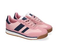 shoes&blues.es 90052 Zapatiilas Casual de Mujer, Comodas, Diseno Moderno, Ideales para el Dia a Dia, Detalles de Franjas Laterales Que Aportan Estilo y Cierre de Cordoneras. Rosa Talla 37