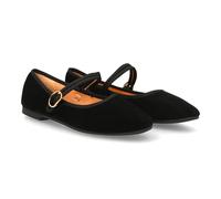 shoes&blues.es 95522 Bailarina con Pulsera Ajustable y Hebilla. Suela Ligera y Comoda Ideal para Mujer en Temporada de Otono Invierno. Negro Talla 37