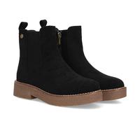 shoes&blues.es 97739 Botin Estilo Chelsea para Mujer, con Cana Baja y Diseno con Elasticos Laterales de Canale y Cremallera Interior. Ideal Temporada Otono Invierno. Negro Talla 37