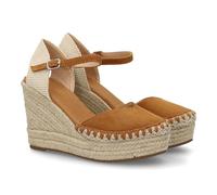 shoes&blues.es Alpargata Sandalia de Mujer con Cuna de Esparto y Detalle Decorativo en la Pala, para Mujer, Cierre de Hebilla Ajustable, Talon Abierto, Ideal Primavera Verano.