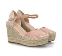 shoes&blues.es Alpargata Sandalia de Mujer con Cuna de Esparto y Detalle Decorativo en la Pala, para Mujer, Cierre de Hebilla Ajustable, Talon Abierto, Ideal Primavera Verano.