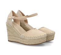 shoes&blues.es Alpargata Sandalia de Mujer con Cuna de Esparto y Detalle Decorativo en la Pala, para Mujer, Cierre de Hebilla Ajustable, Talon Abierto, Ideal Primavera Verano.