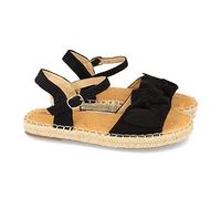 shoes&blues.es Sandalia plana de yute casual con lazo y pulsera ajustable. Coleccion primavera verano