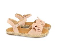shoes&blues.es Sandalia plana de yute casual con lazo y pulsera ajustable. Coleccion primavera verano
