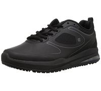 Shoes for Crews Revolution II, Zapatos de Trabajo Mujer con Suela Antideslizante y Protección contra Tropiezos, Zapatos Ligeros y Repelente al Agua, Negros