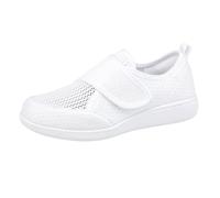 Shoes for Edema and Swollen Feet Elderly Women Adjustable Strap Extra Wide Fit Orthopedic Trainers Breathable Diabetic Sneakers Shoes for Ladies Pain Relief Footwear UK 4-7