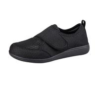 Shoes for Edema and Swollen Feet Elderly Women Adjustable Strap Extra Wide Fit Orthopedic Trainers Breathable Diabetic Sneakers Shoes for Ladies Pain Relief Footwear UK 4-7