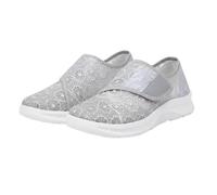 Shoes for Edema and Swollen Feet Women Trainers Adjustable Strap Extra Wide Fit Orthopedic Breathable Diabetic Sneakers Shoes for Ladies Elderly Swollen Pain Relief Footwear UK 4-7