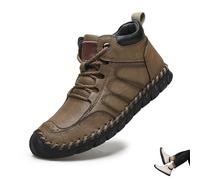 Shoes, Shoes for Men, Good Arch Support & Non-Slip, Men's Casual Leather, Non-Slip Outdoor Breathable (Khaki,33 1/9)