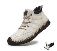 Shoes, Shoes for Men, Good Arch Support & Non-Slip, Men's Casual Leather, Non-Slip Outdoor Breathable (White,33)