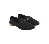 Shoetopia Bailarinas cómodas y elegantes para mujeres y niñas, Negro, 4 UK