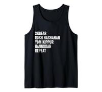 Shofar Rosh Hashanah Yom Kippur Hanukkah Repeat Jewish Elul Camiseta sin Mangas