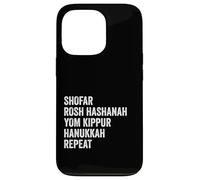 Shofar Rosh Hashanah Yom Kippur Hanukkah Repeat Jewish Elul Carcasa para iPhone 13 Pro