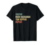 Shofar Rosh Hashanah Yom Kippur Repeat Jewish Hanukkah Elul Camiseta