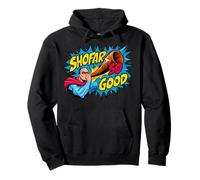 Shofar So Good Rosh Hashanah Judío Año Nuevo Cómic Niños Niños Sudadera con Capucha