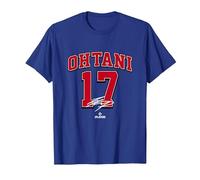 Shohei Ohtani Los Angeles Baseball Player MLBPA Baseball Fan Camiseta, Hombre, Azul Real, S