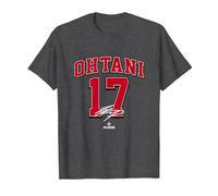Shohei Ohtani Los Angeles Baseball Player MLBPA Baseball Fan Camiseta, Hombre, Jaspeado Oscuro, S