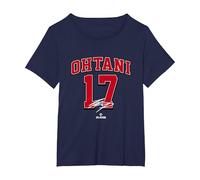 Shohei Ohtani Los Angeles Baseball Player MLBPA Baseball Fan Camiseta, Mujer Tallas Grandes, Azul Marino, 5XL Grande