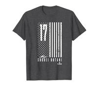 Shohei Ohtani Vintage American Flag Los Angeles Baseball Camiseta, Hombre, Jaspeado Oscuro, 3XL