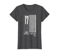 Shohei Ohtani Vintage American Flag Los Angeles Baseball Camiseta, Mujer, Jaspeado Oscuro, S