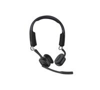 SHOKZ Auriculares de conducción ósea OpenMeet, Open-Ear, Bluetooth, Doble micrófono, cancelación de Ruido, sin Cables, Trabajo, Llamadas, reuniones, Bluetooth 5.4, 15 Horas de Uso, Carga rápida