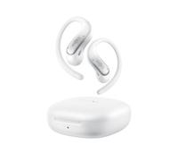 SHOKZ Auriculares Open-Ear OpenFit Air 2, Ligero, Cómodo, IP55, Blanco | Bluetooth 6.1, compactos, 36 h de batería, resisten agua y sudor IP55, graves intensos, deporte y senderismo, control preciso