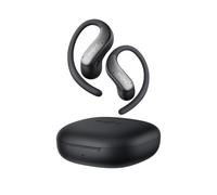 SHOKZ Auriculares Open-Ear OpenFit Air 2, Ligero, Cómodo, IP55, Negro | Bluetooth 6.1, compactos, 36 h de batería, resisten agua y sudor IP55, graves intensos, deporte y senderismo, control preciso