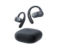 SHOKZ Auriculares Open-Ear OpenFit Air, Auriculares Bluetooth inalámbricos con Micro, Carga rápida, Tiempo de reproducción 28h, IP54 Resistencia al Agua para Entrenamiento, Negro