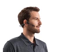 SHOKZ - OpenComm2 2025 Upgrade Auriculares Inalámbrico gancho de oreja Oficina/Centro de llamadas Bluetooth Negro