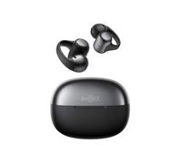 SHOKZ OpenDots One Auriculares Open-Ear Clip-on, Bluetooth 5.4, 6,5g, Negro | Dolby Audio Premium|4 Mics. con Cancelación Ruido|Ligeros 6,5g|40H de Batería|con Paño de Limpieza|Deportivos|Oído Abierto