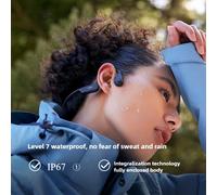 SHOKZ OpenRun Air S803 Auriculares Deportivos Inalámbricos Bluetooth de Conducción Ósea para Correr, No Intrauditivos, Resistentes al Agua IP67, Carga Rápida Negro