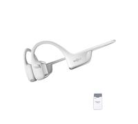 SHOKZ OpenRun Pro 2 Auriculares Deportivos de Conducción Ósea, Inalámbricos Bluetooth 5.3, Micrófonos con Cancelación de Ruido, Resistente al Agua IP55, 12h Reproducción, Carga Rápida USB-C, Plata