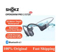 SHOKZ OpenSwim Pro 2 S720: auriculares de conducción ósea, impermeables, inalámbricos, con Bluetooth 6.1, ideales para nadar y practicar deportes. S720 Blue