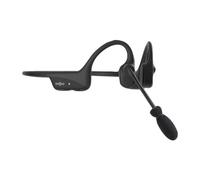 Shokz SHOKZ OpenComm2 versión industrial Auriculares Bluetooth con conducción ósea y micrófono boom con cancelación de ruido y pantalla antiviento, ideales
