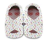 Shoo Shoos - Zapatitos de piel suela blanda, talla M, estilo lunares
