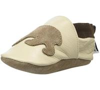 Shoo Shoos - Zapatitos de piel suela blanda, talla XL, estilo osos crema