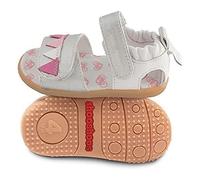 Shoo Shoos - Zapatitos de piel suela dura, talla 19, estilo sandalias fiesta