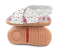 Shoo Shoos - Zapatitos de piel suela dura, talla 23, estilo sandalias de lunares